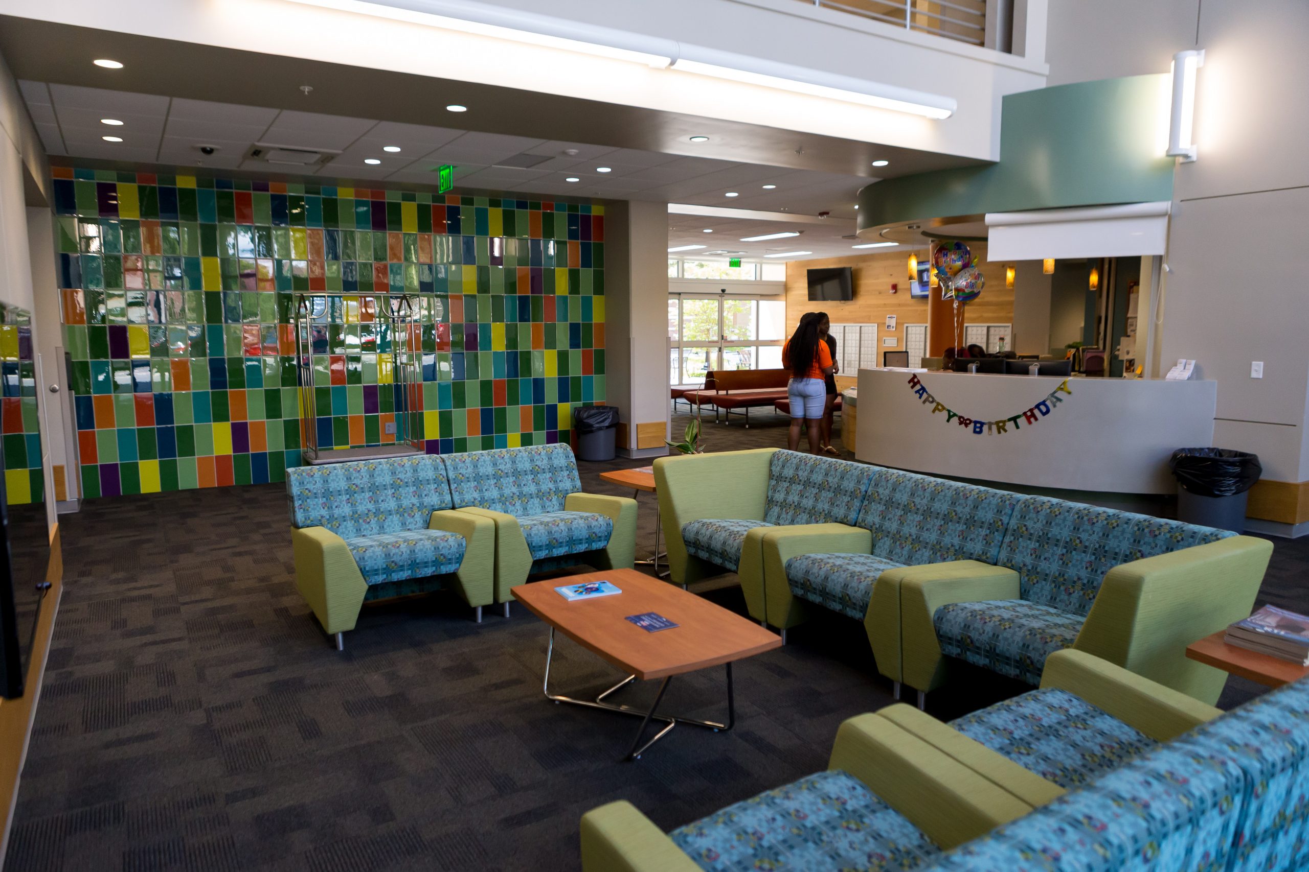 Common area in Cypress Hall.