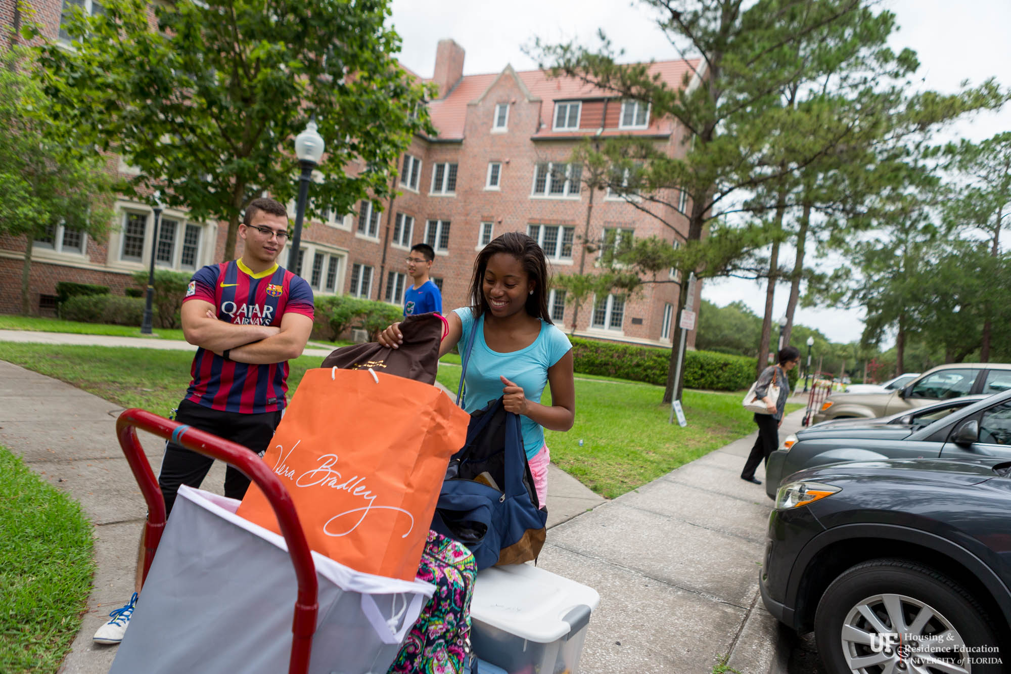 A Student Moves into Murphree hall