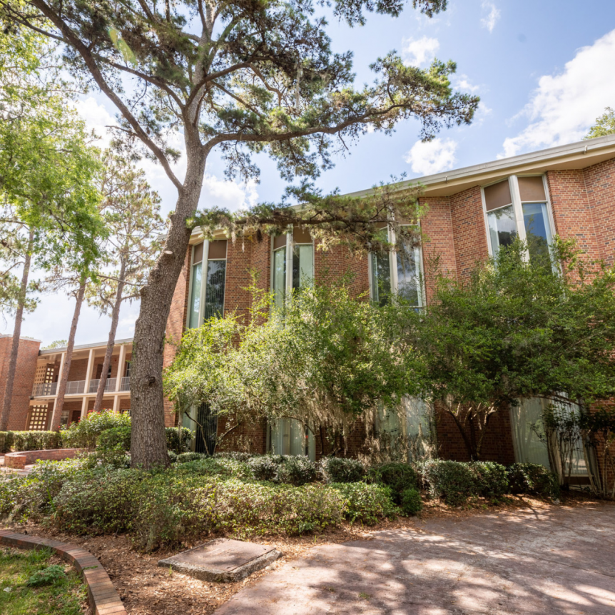 Exterior of Graham Hall.