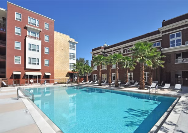 Exterior of the continuum's pool deck.